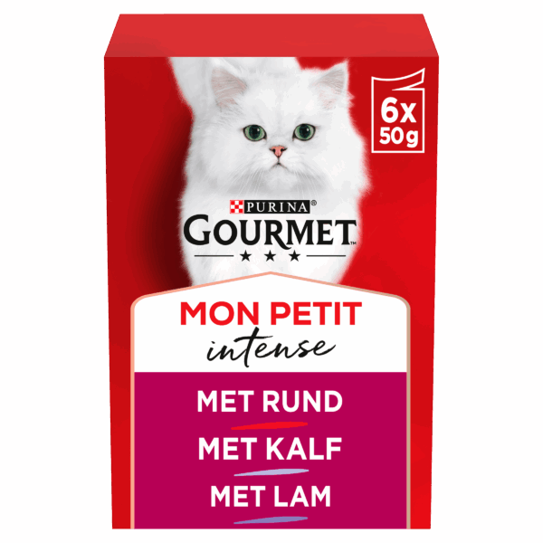 Gourmet Mon Petit Intense kattenvoer vlees - PLUS