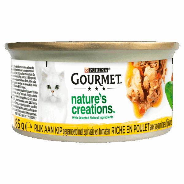Gourmet Nature's Creations kattenvoer kip - PLUS