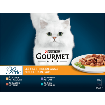 Gourmet Perle Mini Filets Kattenvoer nat met Kalkoen