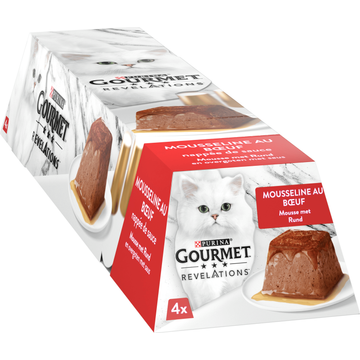 Gourmet Revelations Mousse Kattenvoer nat met Rund - JUMBO