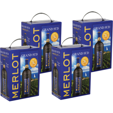 Grand Sud - Merlot - 4 x 3L - JUMBO