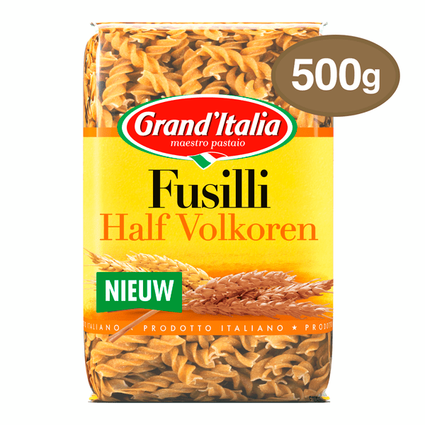 Grand'Italia Fusilli Half Volkoren - PLUS