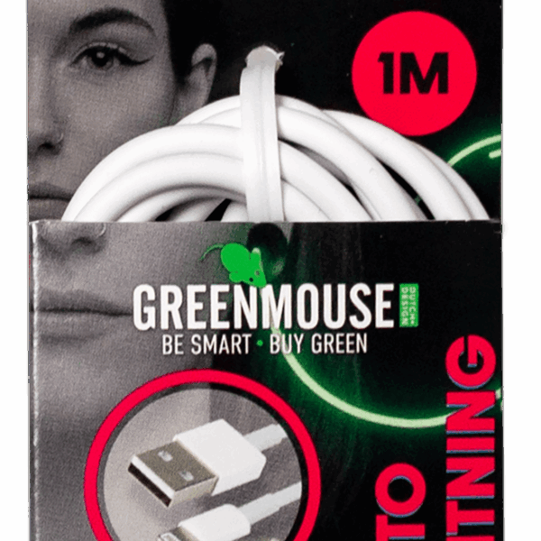 GreenMouse Lightning data cable - 1m - PLUS