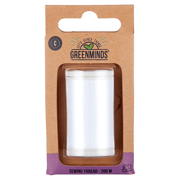 Greenminds Garen 100% Polyester Wit 200m - PLUS