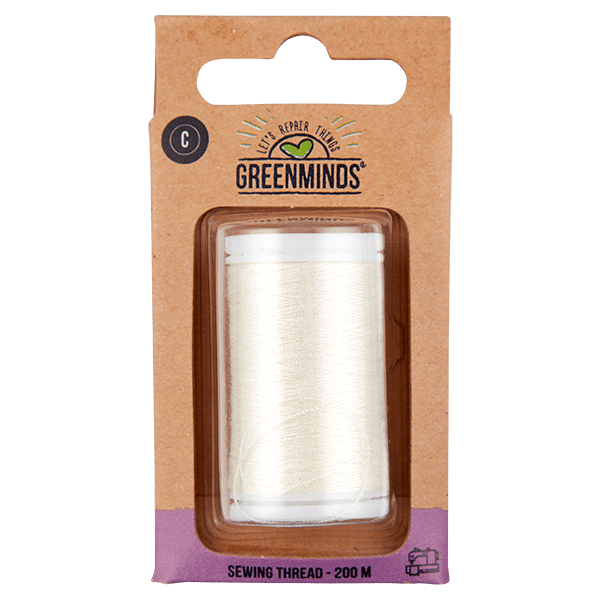 Greenminds Garen 100% polyester ecru 200m - PLUS