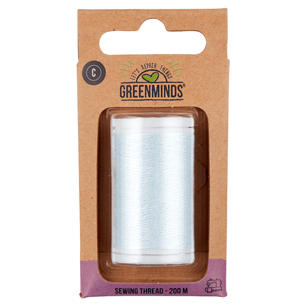 Greenminds Garen 100% polyester licht blauw 200m - PLUS