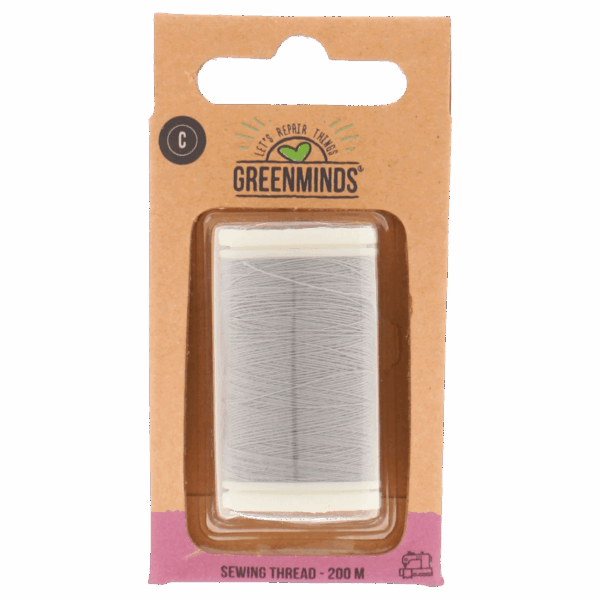 Greenminds Garen 100% polyester lichtgrijs 200m - PLUS