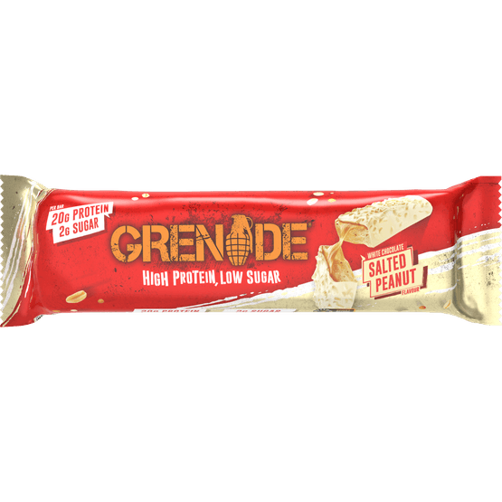 Grenade Protein bar white choc. salt. peanut - Dirk