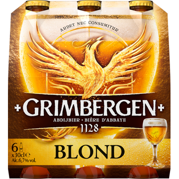 Grimbergen - Blond - Fles - 6 x 300ML - JUMBO