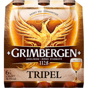 Grimbergen - Tripel - Fles - 6 x 300ML - JUMBO