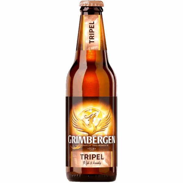 Grimbergen Tripel abdijbier fles - PLUS