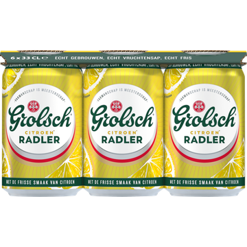 Grolsch - Citroen Radler - Blik - 6 x 330ML - JUMBO