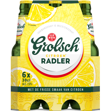 Grolsch - Citroen Radler - Fles - 6 x 300ML - JUMBO