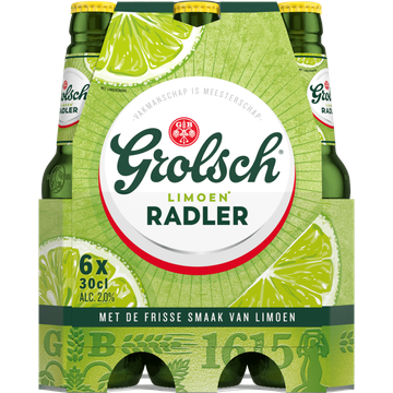 Grolsch - Limoen Radler - Fles - 6 x 300ML - JUMBO