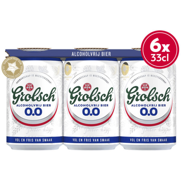 Grolsch Pilser Alcoholvrij Bier 0.0% - 6-pack - Albert Heijn