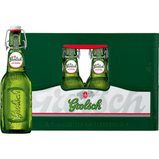 Grolsch Premium pilsener beugel krat - Dirk