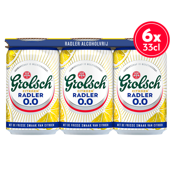 Grolsch Radler Citroen 0.0 Blik - PLUS