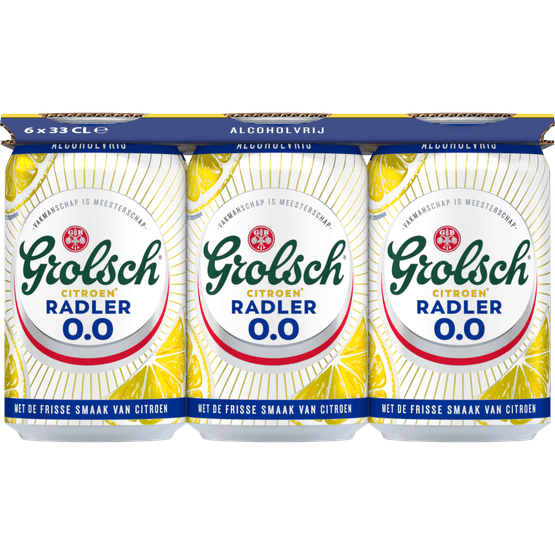 Grolsch Radler alcoholvrij citroen - Dirk