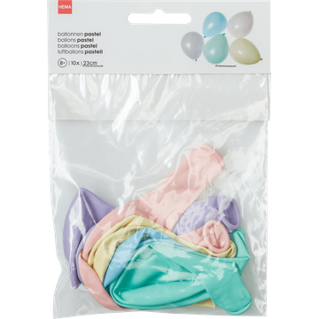 HEMA 10 Ballonnen Pastel - JUMBO