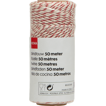 HEMA Bindtouw Rood-Wit - JUMBO
