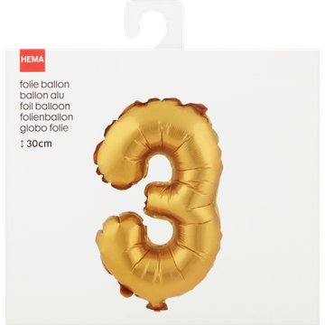 HEMA Folie Ballon 3 30cm - JUMBO