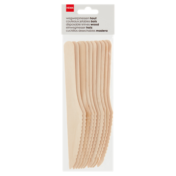 HEMA Messen Hout - 10 stuks - JUMBO