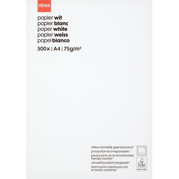 HEMA Papier Wit A4 500 Stuks - JUMBO