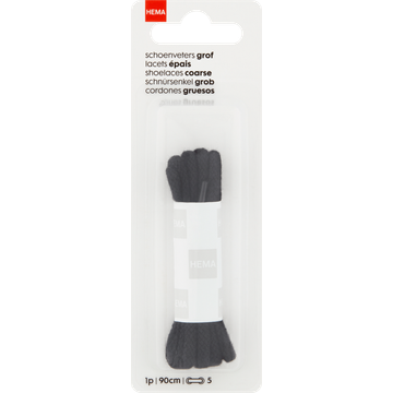 HEMA Schoenveters Grof Zwart 90 cm - JUMBO