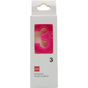 HEMA Taartkaarsjes Cijfer 3 - JUMBO
