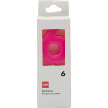 HEMA Taartkaarsjes Cijfer 6 - JUMBO