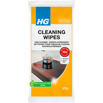 HG Cleaning Wipes Kookplaatreiniger 20 Stuks - JUMBO