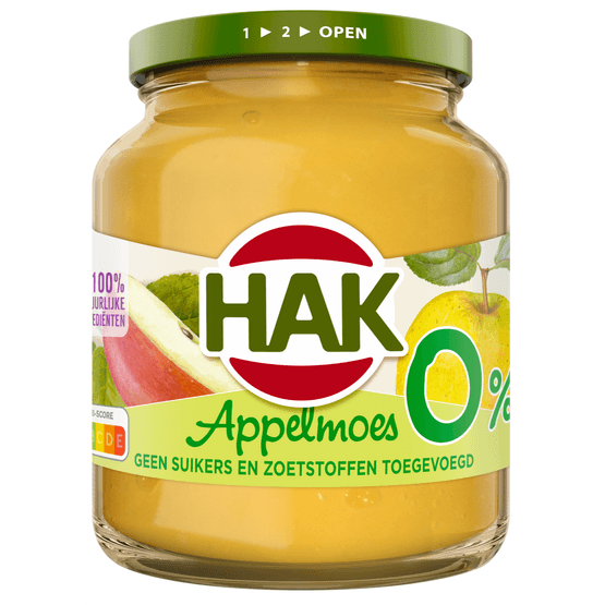 Hak Appelmoes 0% suiker - Dirk