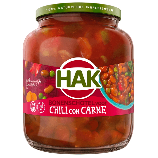 Hak Bonenschotel chili con carne - Dirk