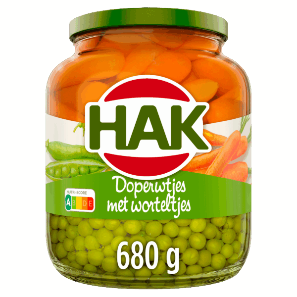 Hak Doperwtjes met Worteltjes - PLUS