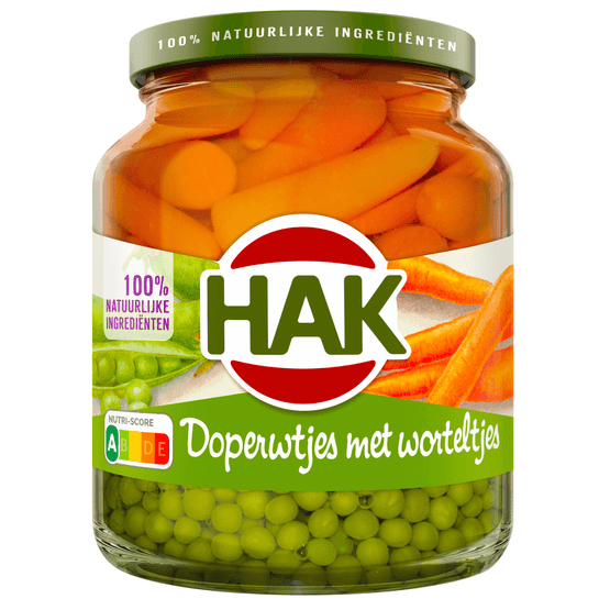 Hak Doperwtjes met worteltjes extra fijn - Dirk
