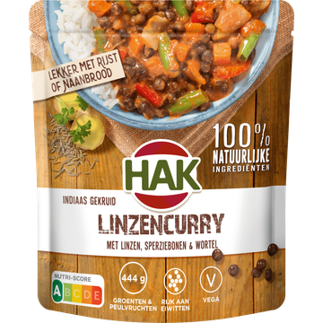 Hak Indiaas Gekruid Linzen Curryschotel - JUMBO
