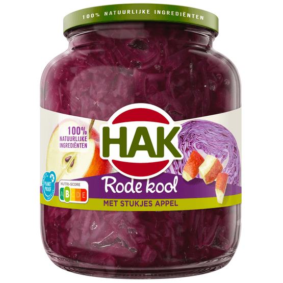 Hak Rode kool met stukjes appel - Dirk