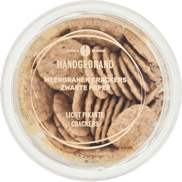 Handgebrand Meergranen Crackers Zwarte Peper - JUMBO