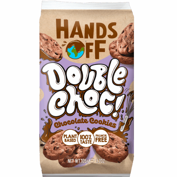 Hands Off Vegan Double Choc Cookies - PLUS