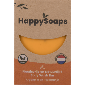 HappySoaps Body Wash Bar Arganolie en Rozemarijn - JUMBO