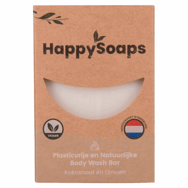 HappySoaps Kokosnoot en limoen body bar - PLUS