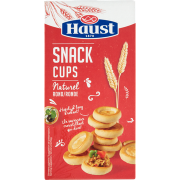 Haust Snack Cups Naturel Rond - JUMBO