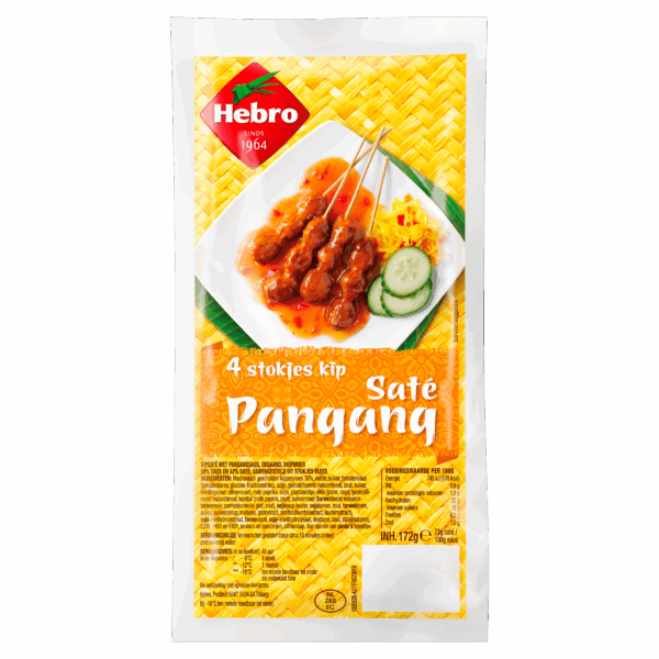 Hebro 4 Stokjes Kipsaté Pangang - PLUS