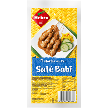 Hebro Varkensaté Babi 4 Stokjes - JUMBO