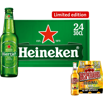 Heineken - Krat en Desperados - Sixpack - JUMBO