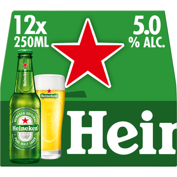 Heineken Premium Pilsener Bier Draaidop Fles 12 x 250ml - JUMBO
