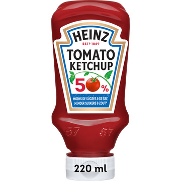 Heinz Tomato Ketchup 50% Minder Suikers en Zout - JUMBO