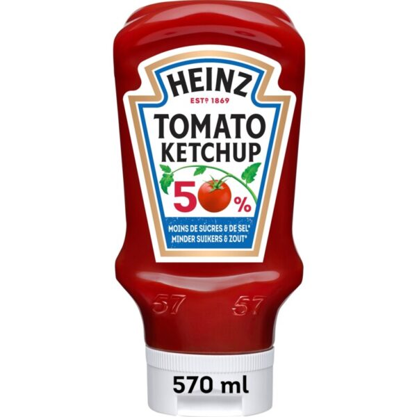 Heinz Tomato Ketchup 50% minder suikers en zout - Albert Heijn