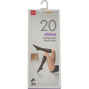 Hema Kniekous Support Poudre 20D 3 Stuks - JUMBO