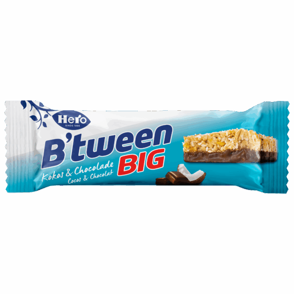 Hero B'tween BIG Mueslireep Kokos Chocolade - PLUS
